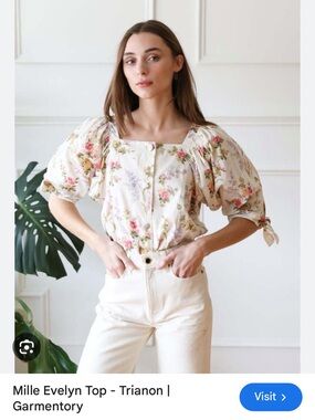 Mille Evelyn Top Florian Print